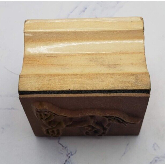 Galloping Horse Equestrian Small Wood Mounted Rubber Stamp - Picture 6 of 7